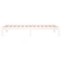 Estructura de cama individual madera maciza blanco 90x190 cm de , Camas y somieres - Ref: Foro24-810331, Precio: 80,08 €, Des...