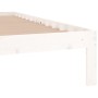 Estructura de cama individual madera maciza blanco 90x190 cm de , Camas y somieres - Ref: Foro24-810331, Precio: 80,08 €, Des...