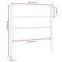 Cabecero madera maciza de pino blanco 106x4x100 cm de , Cabeceros y pies de cama - Ref: Foro24-818706, Precio: 66,32 €, Descu...