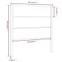 Cabecero madera maciza de pino blanco 106x4x100 cm de , Cabeceros y pies de cama - Ref: Foro24-818706, Precio: 65,46 €, Descu...