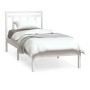 Estructura de cama individual de madera maciza blanco 90x190 cm de , Camas y somieres - Ref: Foro24-3100555, Precio: 93,67 €,...
