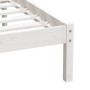 Estructura de cama individual de madera maciza blanco 90x190 cm de , Camas y somieres - Ref: Foro24-3100555, Precio: 93,67 €,...