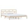 Estructura de cama madera maciza de pino 140x190 cm de , Camas y somieres - Ref: Foro24-3101198, Precio: 114,76 €, Descuento: %