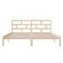 Estructura de cama madera maciza de pino 140x190 cm de , Camas y somieres - Ref: Foro24-3101198, Precio: 114,76 €, Descuento: %