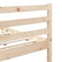 Estructura de cama individual pequeña madera maciza 75x190 cm de , Camas y somieres - Ref: Foro24-3101243, Precio: 89,39 €, D...