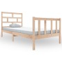 Estructura de cama madera maciza de pino 100x200 cm de , Camas y somieres - Ref: Foro24-3101338, Precio: 114,91 €, Descuento: %