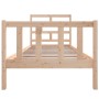 Estructura de cama madera maciza de pino 100x200 cm de , Camas y somieres - Ref: Foro24-3101338, Precio: 114,91 €, Descuento: %