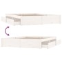Estructura de cama con cajones blanco 120x200 cm de , Camas y somieres - Ref: Foro24-3103509, Precio: 236,98 €, Descuento: %
