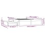 Estructura de cama con cajones blanco 120x200 cm de , Camas y somieres - Ref: Foro24-3103509, Precio: 236,98 €, Descuento: %