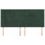 Cabeceros 4 unidades de terciopelo verde oscuro 80x5x78/88 cm de , Cabeceros y pies de cama - Ref: Foro24-3116389, Precio: 98...