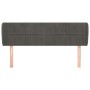 Cabecero de terciopelo gris oscuro 147x23x78/88 cm de , Cabeceros y pies de cama - Ref: Foro24-3117193, Precio: 65,10 €, Desc...