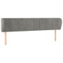 Cabecero de terciopelo gris claro 163x23x78/88 cm de , Cabeceros y pies de cama - Ref: Foro24-3117198, Precio: 78,76 €, Descu...