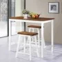 Set de mesa y taburete de bar 3 piezas madera maciza de vidaXL, muebles para cocinas y comedores - Ref: Foro24-245547, Precio...