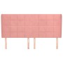 Cabecero con orejas de terciopelo rosa 163x23x118/128 cm de , Cabeceros y pies de cama - Ref: Foro24-3118015, Precio: 119,23 ...