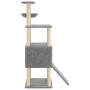 Rascador para gatos con postes de sisal gris claro 153 cm en Mobiliario para gatos | Comprar online en Foru.es