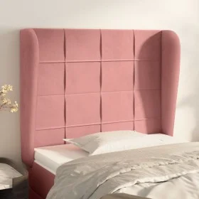 Headboard with pink velvet ears 83x23x118/128 cm by , Headboards and footboards - Ref: Foro24-3117991, Price: 78,03 €, Discou...