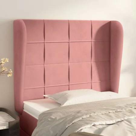 Headboard with pink velvet ears 83x23x118/128 cm by , Headboards and footboards - Ref: Foro24-3117991, Price: 78,03 €, Discou...