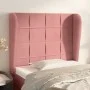 Headboard with pink velvet ears 83x23x118/128 cm by , Headboards and footboards - Ref: Foro24-3117991, Price: 78,03 €, Discou...
