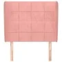 Headboard with pink velvet ears 83x23x118/128 cm by , Headboards and footboards - Ref: Foro24-3117991, Price: 78,03 €, Discou...