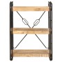 Estantería de 3 niveles de madera maciza de mango 60x30x80 cm en Librerías y estanterías | Comprar online en Foru.es