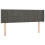 Dark gray velvet headboard 147x16x78/88 cm by , Headboards and footboards - Ref: Foro24-3118817, Price: 66,47 €, Discount: %