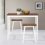 Set de mesa y taburete de bar 3 piezas madera maciza de vidaXL, muebles para cocinas y comedores - Ref: Foro24-245547, Precio...