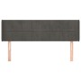 Cabecero de terciopelo gris oscuro 147x16x78/88 cm de , Cabeceros y pies de cama - Ref: Foro24-3118817, Precio: 65,18 €, Desc...