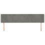 Cabecero de terciopelo gris claro 163x16x78/88 cm de , Cabeceros y pies de cama - Ref: Foro24-3118822, Precio: 76,79 €, Descu...