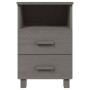 Mesitas noche 2 uds HAMAR pino macizo gris claro 40x35x62 cm de vidaXL, Mesitas de noche - Ref: Foro24-340419, Precio: 120,64...