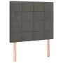 Kopfteil mit LED-Leuchten, dunkelgrauer Samt, 80 x 5 x 118/128 cm von , Kopf- und Fußteile - Ref: Foro24-3122455, Preis: 78,1...