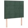 Headboard with LED lights dark green velvet 80x5x118/128 cm by , Headboards and footboards - Ref: Foro24-3122457, Price: 67,6...