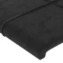 Black velvet headboard with LED 163x16x78/88 cm by , Headboards and footboards - Ref: Foro24-3123292, Price: 82,34 €, Discoun...