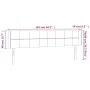 Kopfteil aus schwarzem Samt mit LED 163x16x78/88 cm von , Kopf- und Fußteile - Ref: Foro24-3123292, Preis: 82,34 €, Rabatt: %