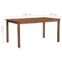 Garden table solid acacia wood 150x90x74 cm by vidaXL, Garden tables - Ref: Foro24-44105, Price: 168,43 €, Discount: %