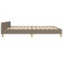 Estructura de cama con cabecero de tela gris taupe 200x200 cm de , Camas y somieres - Ref: Foro24-3125085, Precio: 242,77 €, ...