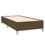 Cama box spring con colchón tela marrón oscuro 100x200 cm de , Camas y somieres - Ref: Foro24-3128504, Precio: 357,29 €, Desc...