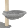 Rascador para gatos con postes de sisal gris claro 153 cm en Mobiliario para gatos | Comprar online en Foru.es