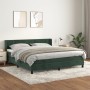 Cama box spring con colchón terciopelo verde oscuro 180x200 cm de , Camas y somieres - Ref: Foro24-3130976, Precio: 566,78 €,...