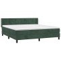 Cama box spring con colchón terciopelo verde oscuro 180x200 cm de , Camas y somieres - Ref: Foro24-3130976, Precio: 566,78 €,...