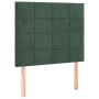 Cama box spring con colchón terciopelo verde oscuro 90x190 cm de , Camas y somieres - Ref: Foro24-3132654, Precio: 333,92 €, ...