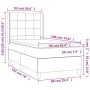 Cama box spring con colchón terciopelo verde oscuro 90x190 cm de , Camas y somieres - Ref: Foro24-3132654, Precio: 333,92 €, ...