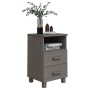 Mesitas noche 2 uds HAMAR pino macizo gris claro 40x35x62 cm de vidaXL, Mesitas de noche - Ref: Foro24-340419, Precio: 120,64...