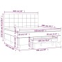 Cama box spring con colchón terciopelo verde oscuro 160x200 cm de , Camas y somieres - Ref: Foro24-3137854, Precio: 610,48 €,...