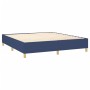 Cama box spring con colchón tela azul 160x200 cm de , Camas y somieres - Ref: Foro24-3142351, Precio: 543,41 €, Descuento: %