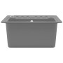 Fregadero de cocina de granito con un seno gris de vidaXL, Fregaderos - Ref: Foro24-142953, Precio: 145,97 €, Descuento: %