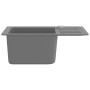 Fregadero de cocina de granito con un seno gris de vidaXL, Fregaderos - Ref: Foro24-142953, Precio: 145,97 €, Descuento: %