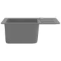 Fregadero de cocina de granito con un seno gris de vidaXL, Fregaderos - Ref: Foro24-142953, Precio: 144,00 €, Descuento: %