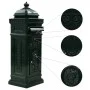 Green Stainless Vintage Style Aluminum Column Mailbox by vidaXL, mailboxes - Ref: Foro24-43890, Price: 278,18 €, Discount: %