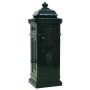 Buzón de columna de aluminio estilo vintage inoxidable verde de vidaXL, Buzones de correo - Ref: Foro24-43890, Precio: 325,60...