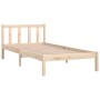 Estructura de cama madera maciza de pino 100x200 cm de , Camas y somieres - Ref: Foro24-810072, Precio: 83,57 €, Descuento: %